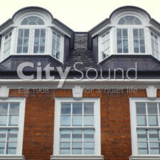 30. Secondary sash windows fitted internally in the period property; External view (London)