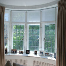 08.1. Casement (hinge) windows fitted to follow this curved bay window; Thermal insulation (St John's Wood, London)