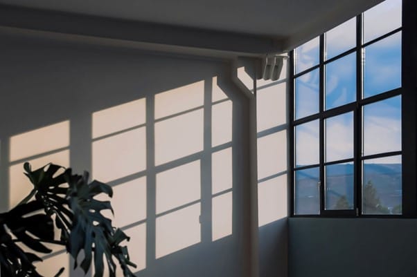 Image of a Windows with the sun light shining through it